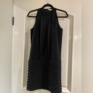 Beautiful Black Kenzo Dress With Scalloped Skirt
